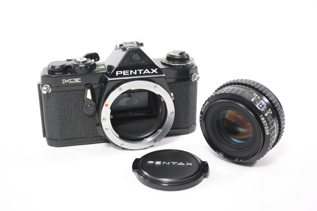 Pentax ME 35mm SLR Camera with Pentax-A 50mm f/1.7 SMC Lens