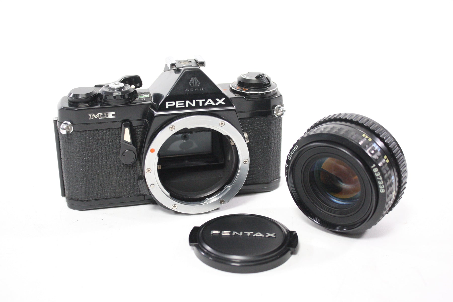 Pentax ME 35mm SLR Camera with Pentax-A 50mm f/1.7 SMC Lens