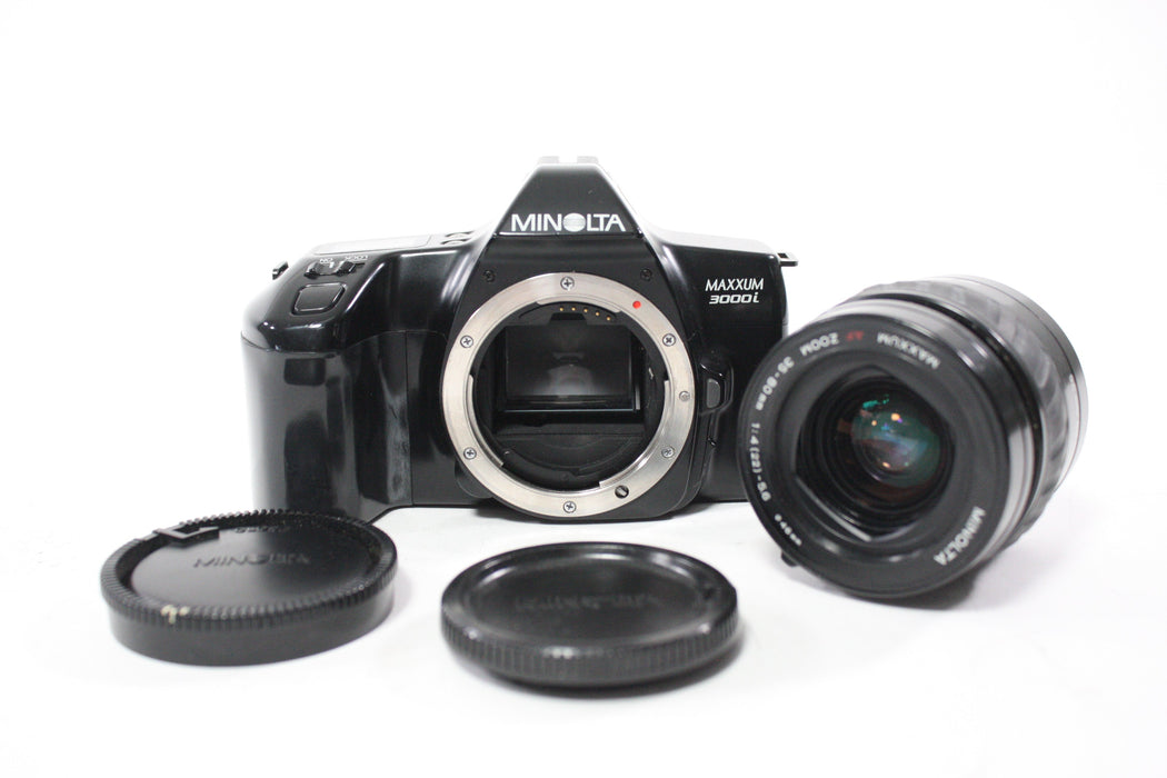 Minolta Maxxum 3000i 35mm SLR Camera with Minotla Maxxum 35-80mm f/4 AF Zoom for A Mount Lens