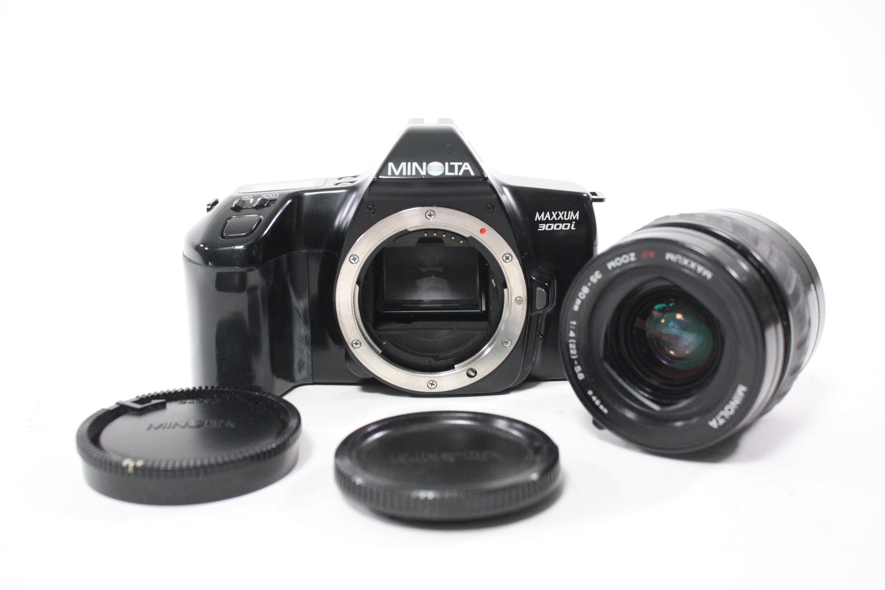 Minolta Maxxum 3000i 35mm SLR Camera with Minotla Maxxum 35-80mm f/4 AF Zoom for A Mount Lens