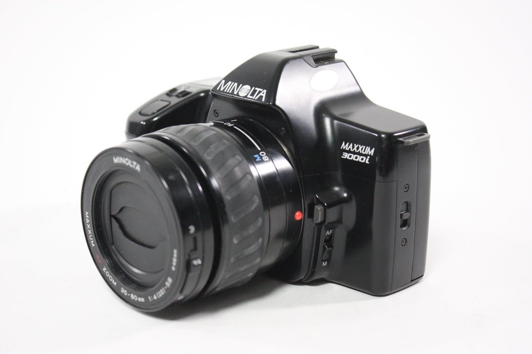 Minolta Maxxum 3000i 35mm SLR Camera with Minotla Maxxum 35-80mm f/4 AF Zoom for A Mount Lens