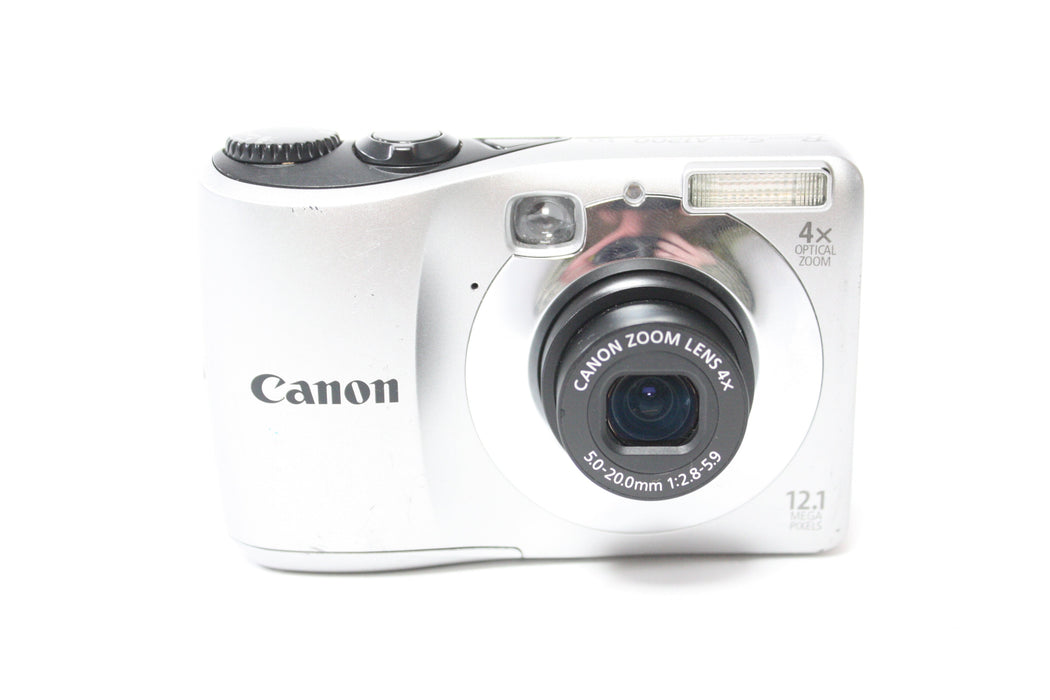 Canon PowerShot A1200 Digital Point and Shoot Camera 4x Zoom 12.1mp (Silver)