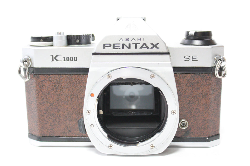 Pentax K1000 SE Brown 35mm SLR Camera Body with 50mm f/2 SMC Pentax-M Lens