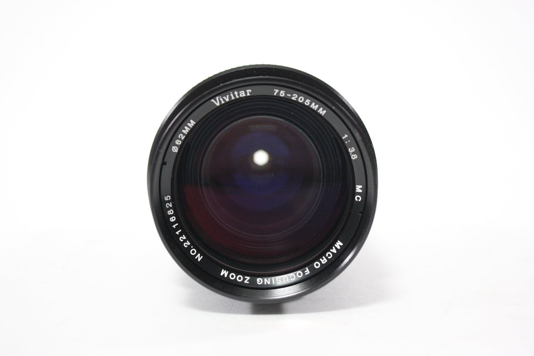 Vivitar 75-205mm f/3.8 MF MC Lens for PK Mount