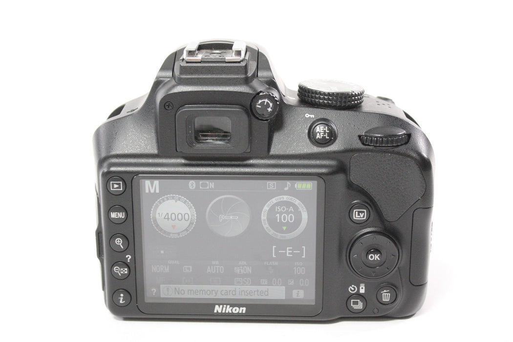 Nikon D3400 DSLR Camera with 18-55mm f/3.5-5.6 G DX VR AF-P Lens with Shutter Count 3,187