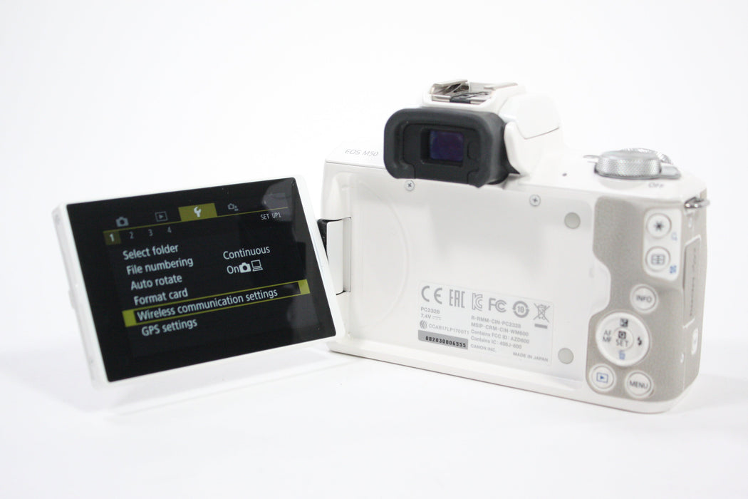 Canon EOS M50 Digital Mirrorless Camera Body with Shutter Count 5,000 AS-IS