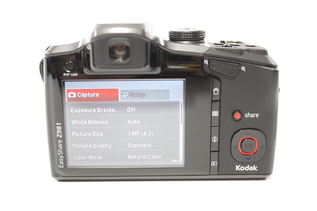 Kodak EasyShare Z981 Digital Point and Shoot Camera 26x Zoom 14mp