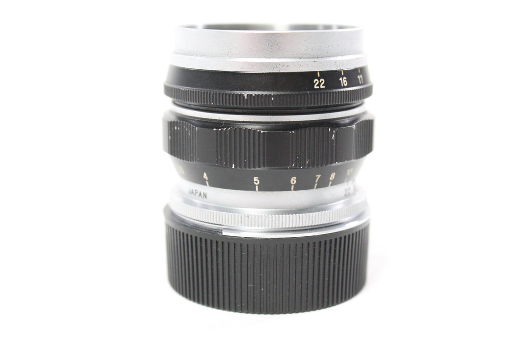 Fuji 5cm f/2 Fujinon L Lens with Fotodiox 50-70 M39-L/M Adapter