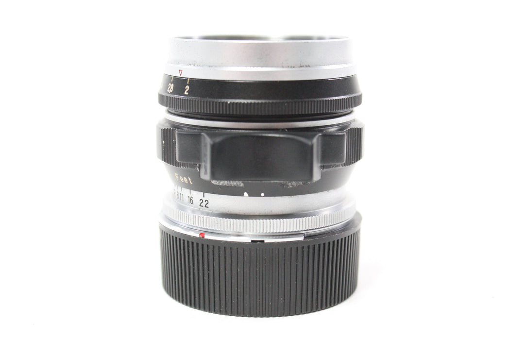Fuji 5cm f/2 Fujinon L Lens with Fotodiox 50-70 M39-L/M Adapter