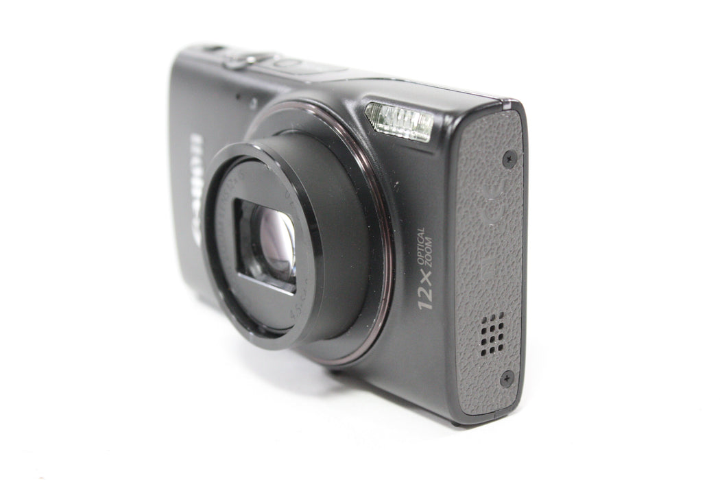 Canon PowerShot ELPH 360 HS A Digital Point and Shoot Camera 12x Zoom 20mp AS-IS