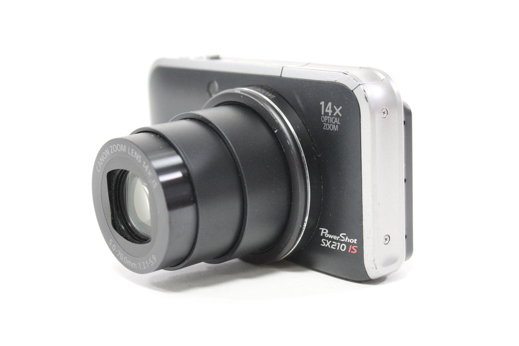 Canon PowerShot SX210 IS Digital Point and Shoot Camera 14x Zoom 14.1mp AS-IS