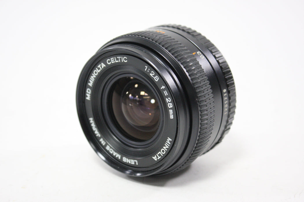 Minolta 28m m f/2.8 Celtic Lens for Minolta MD Mount