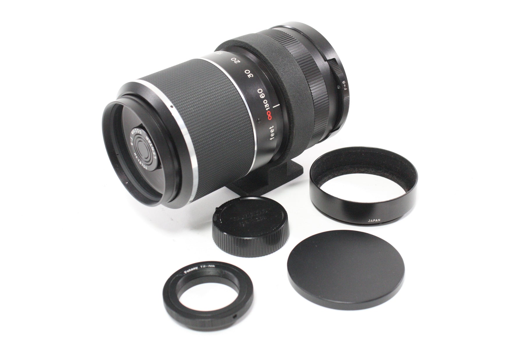 Lentar 500mm f/8 Mirror Lens for T Mount with Nikon F Adapter