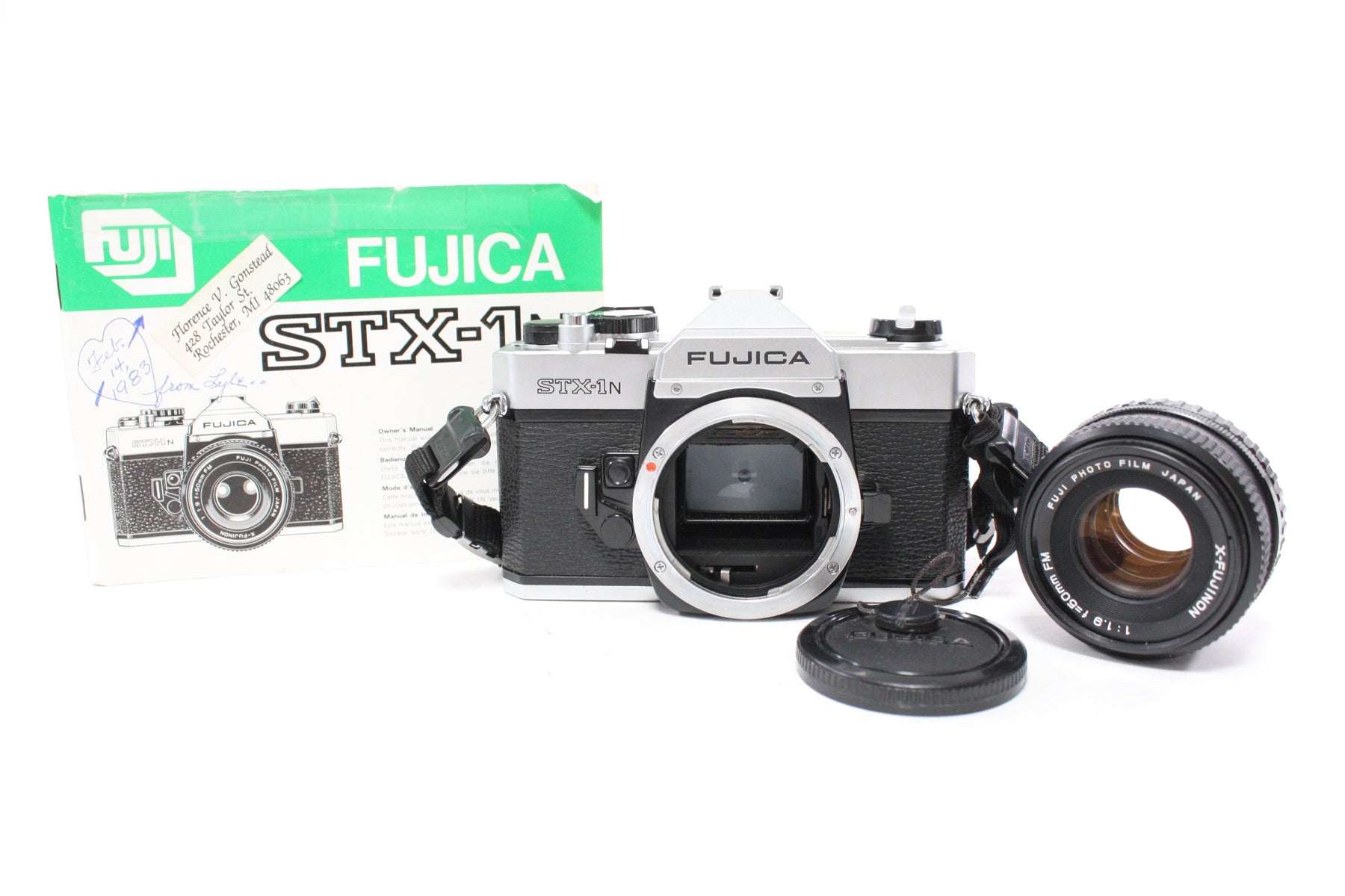 Fujica STX-1N 35mm SLR Camera with Fujinon 50mm f/1.9 FM Lens for X Mount