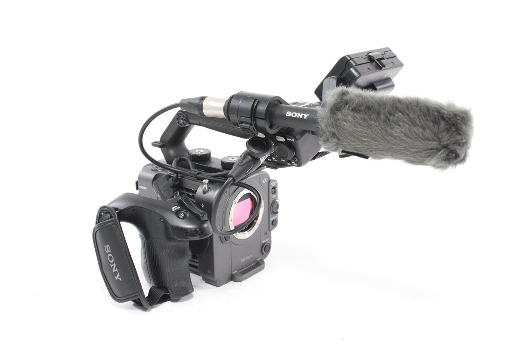 Sony FX6 Cinema Camera with Grip, Monitor and ECM-VG1 Mic with 34 Hours