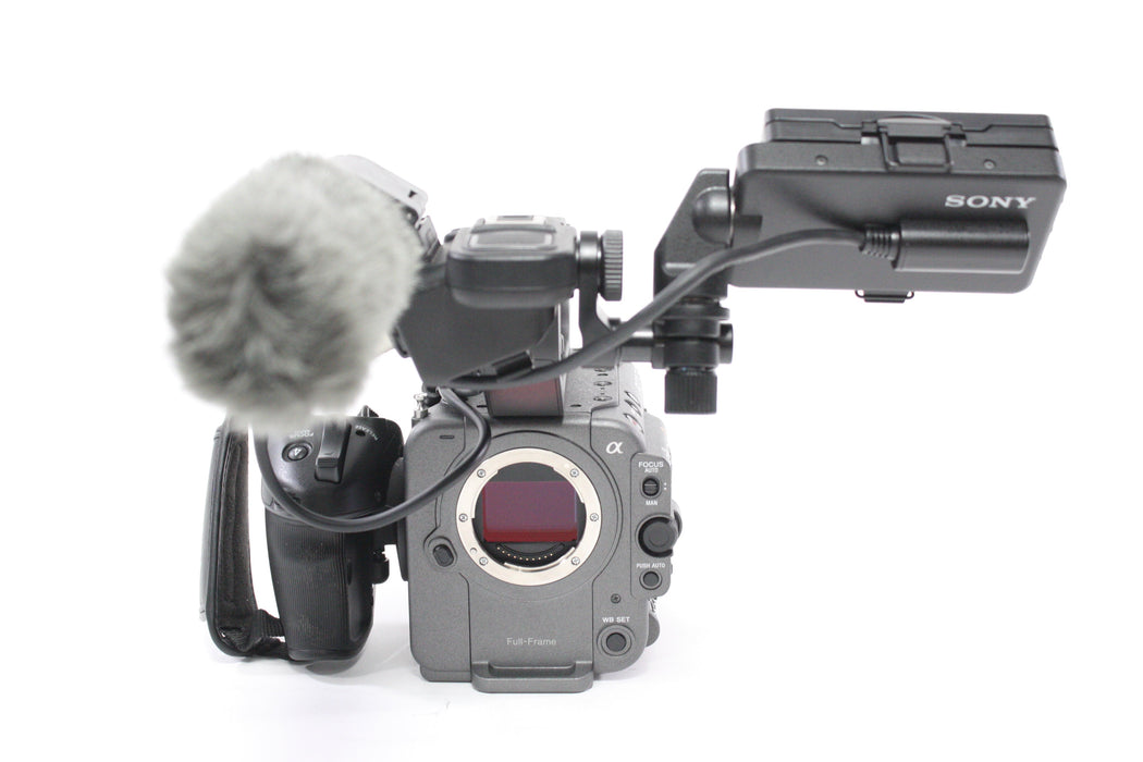 Sony FX6 Cinema Camera with Grip, Monitor and ECM-VG1 Mic with 34 Hours