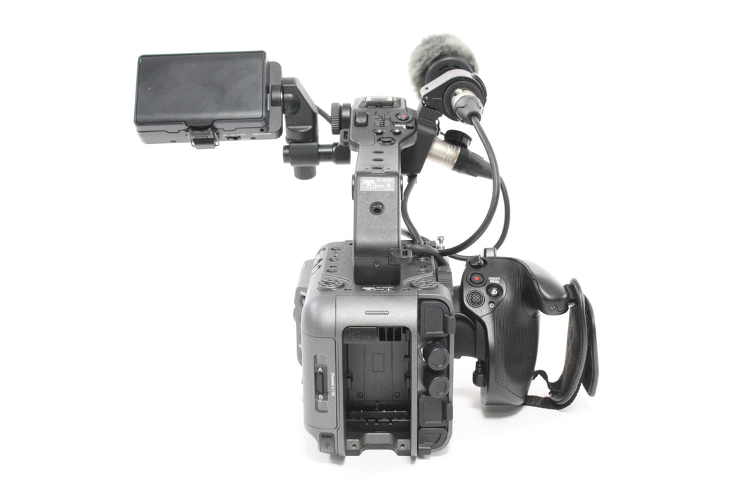 Sony FX6 Cinema Camera with Grip, Monitor and ECM-VG1 Mic with 34 Hours