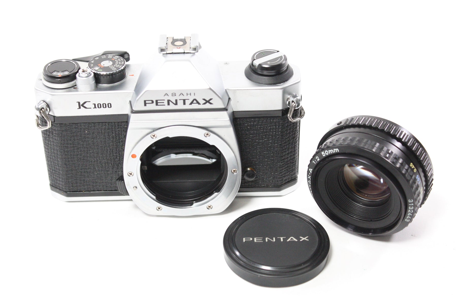 Pentax K1000 35mm SLR Camera with SMC Pentax-A 50mm f/2 Lens