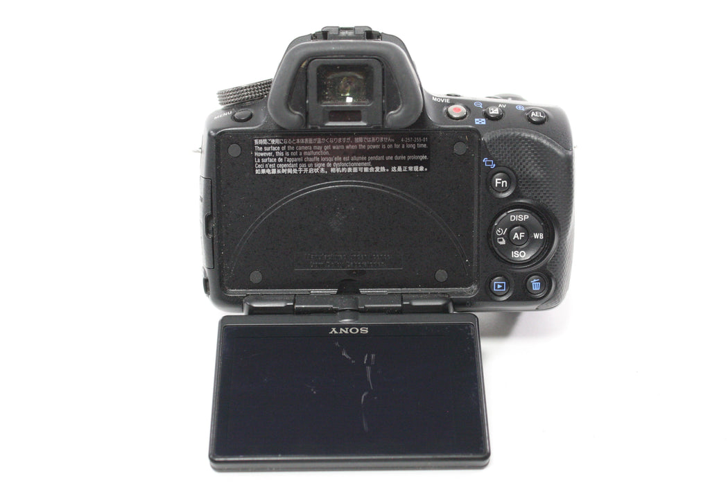 Sony a55 DSLR Camera with Sony 18-55mm f/3.5-5.6 DT SAM Lens with Shutter Count 49,764