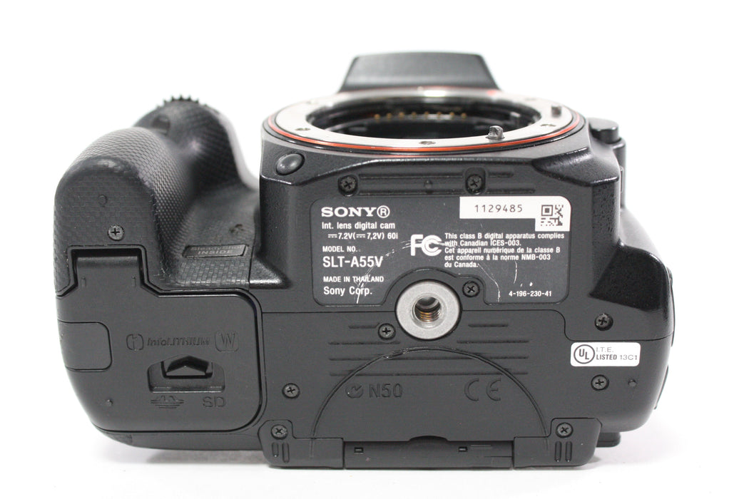 Sony a55 DSLR Camera with Sony 18-55mm f/3.5-5.6 DT SAM Lens with Shutter Count 49,764