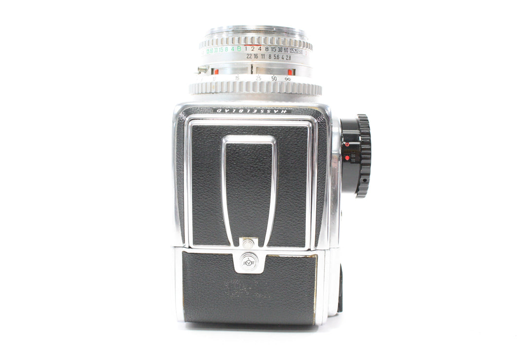 Hasselblad 500C Camera with Planar 80mm f/2.8 Lens, 120 A12 Film Back, Waist Level Viewfinder and BrightScreen Proscreen 20/20 Focus Screen