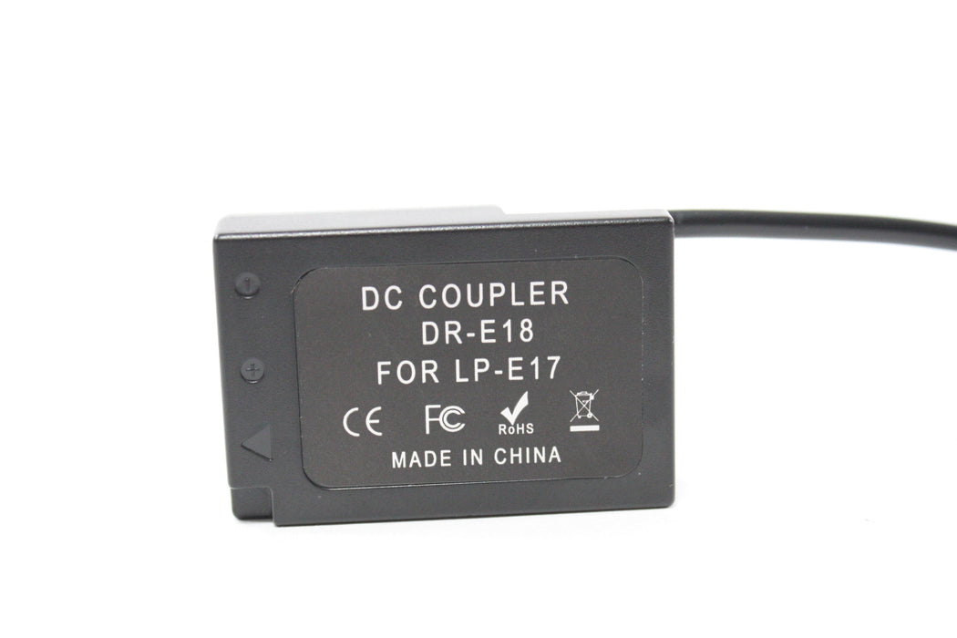 Indipro DC Coupler Dummy Battery DR-E18 for Canon LP-E17