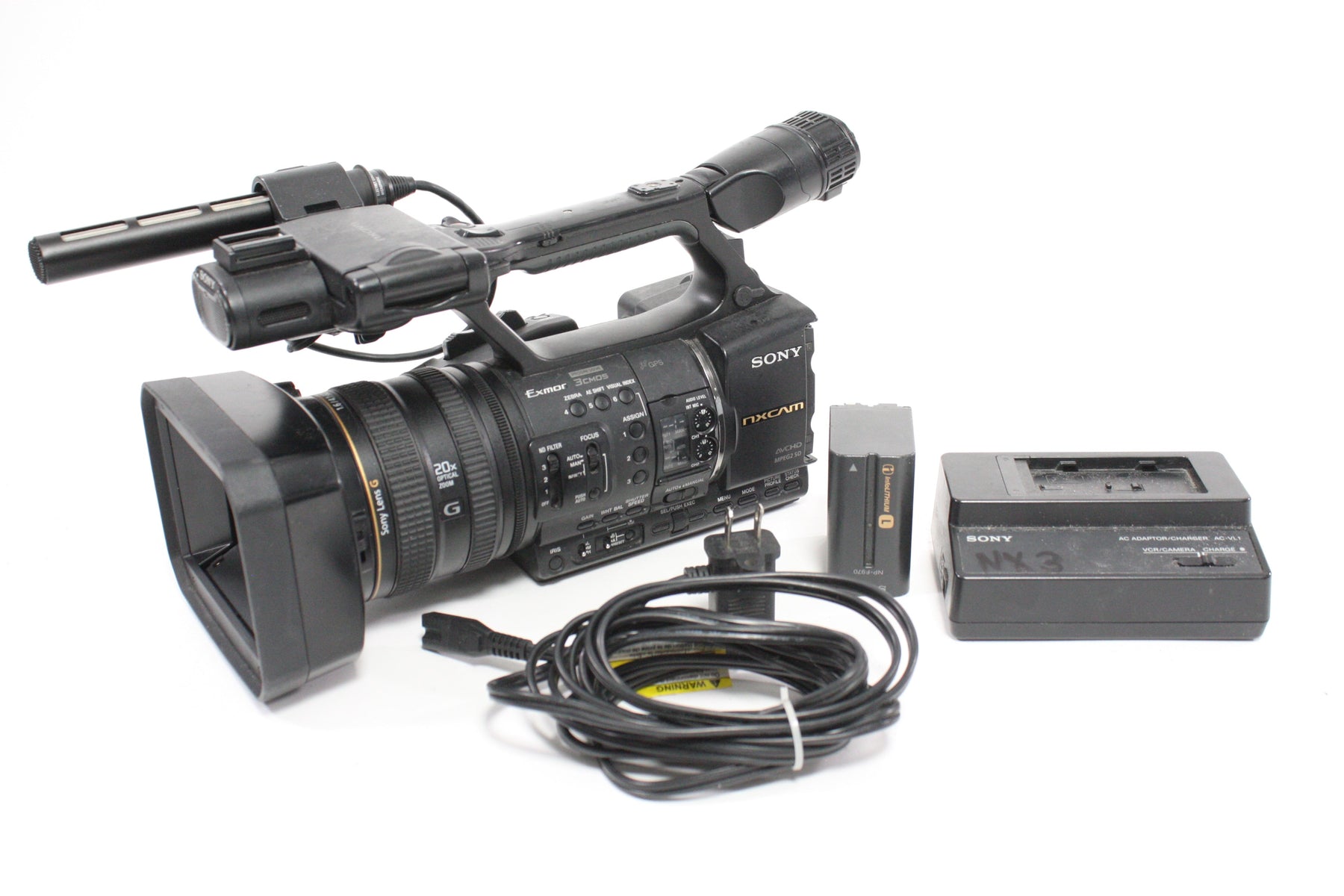Sony HXR-NX5U NXCAM Professional Camcorder with 1,120 Hours