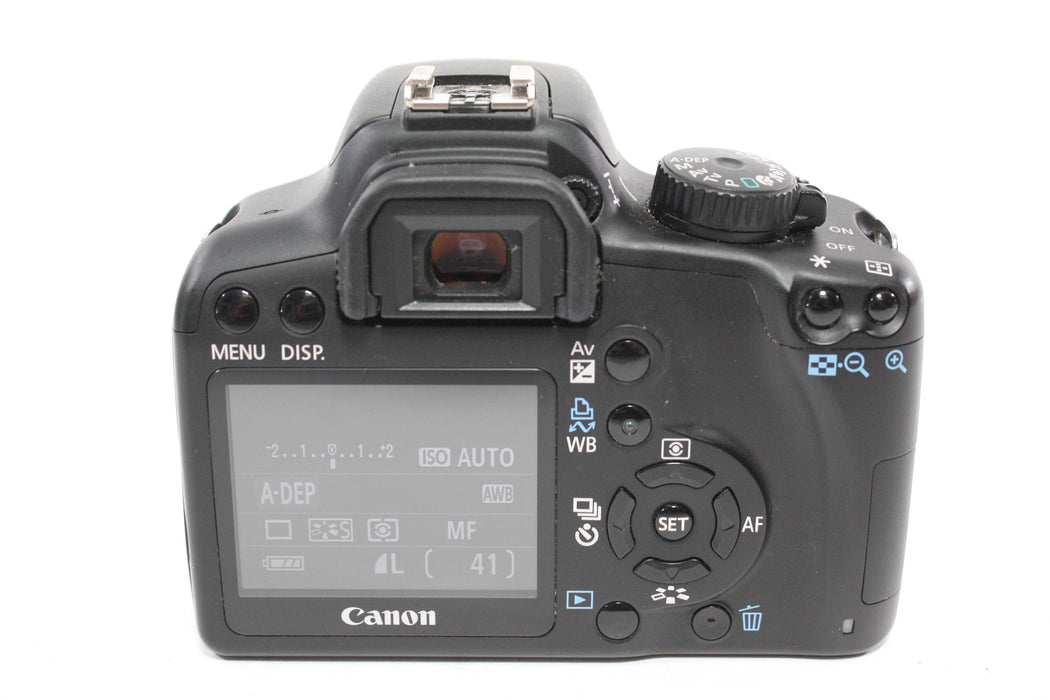 Canon EOS Rebel XS DSLR Camera with 18-5mm f/3.5-5.6 IS II Lens with Shutter Count 2,530