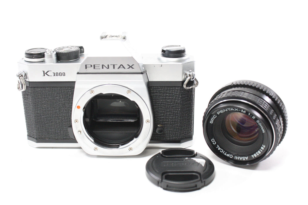 Pentax K1000 35mm SLR Camera with 50mm f/2 SMC Pentax-M Lens