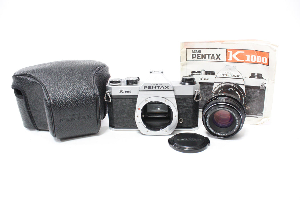 Pentax K1000 35mm SLR Camera with 50mm f/2 SMC Pentax-M Lens