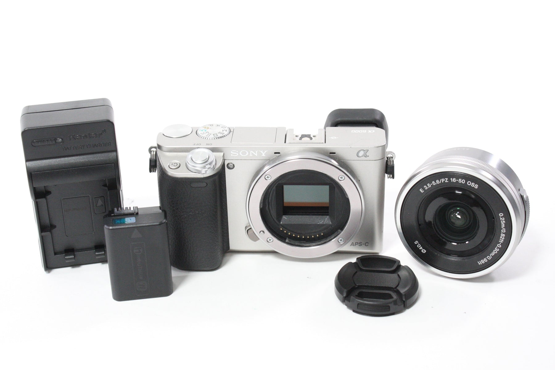 Sony a6000 Digital Mirrorless Camera with 16-50mm f/3.5-5.6 PZ OSS Lens with Shutter Count 13,315