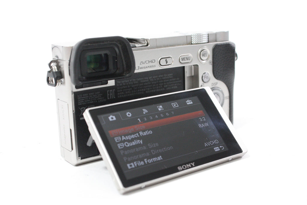 Sony a6000 Digital Mirrorless Camera with 16-50mm f/3.5-5.6 PZ OSS Lens with Shutter Count 13,315