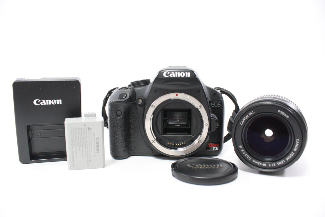 Canon EOS Rebel T1i DSLR Camera with 18-55mm f/3.5-5.6 IS Lens with Shutter Count 5,637