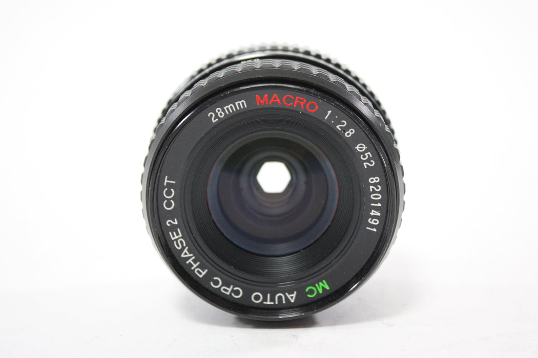 CPC 28mm f/2.8 Macro Phase 2 CCT Lens for K Mount