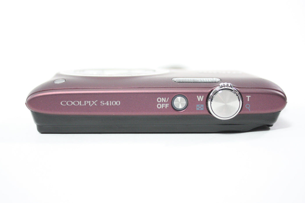 Nikon Coolpix S4100 Digital Point and Shoot Camera 5x Zoom 14mp, Plum (Parts Only)