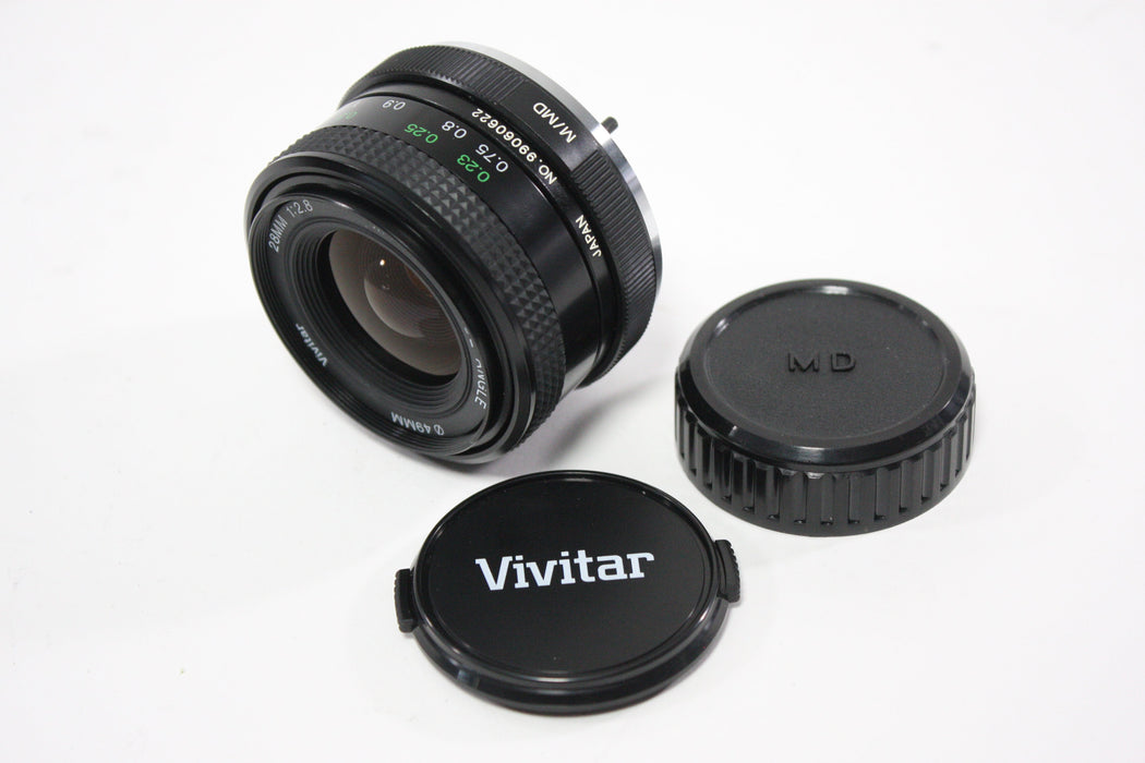 Vivitar 28mm f/2.8 Wide Angle Lens for Minolta MD Mount