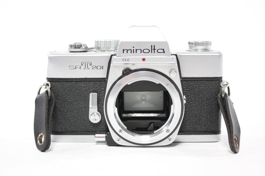 Minolta SRT201 35mm SLR Camera with Minolta 50mm f/1.7 Rokkor-X MD Lens
