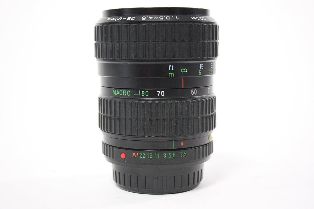 Pentax 28-80mm f/3.5-4.5 Takumar-A Zoom Lens for PK Mount