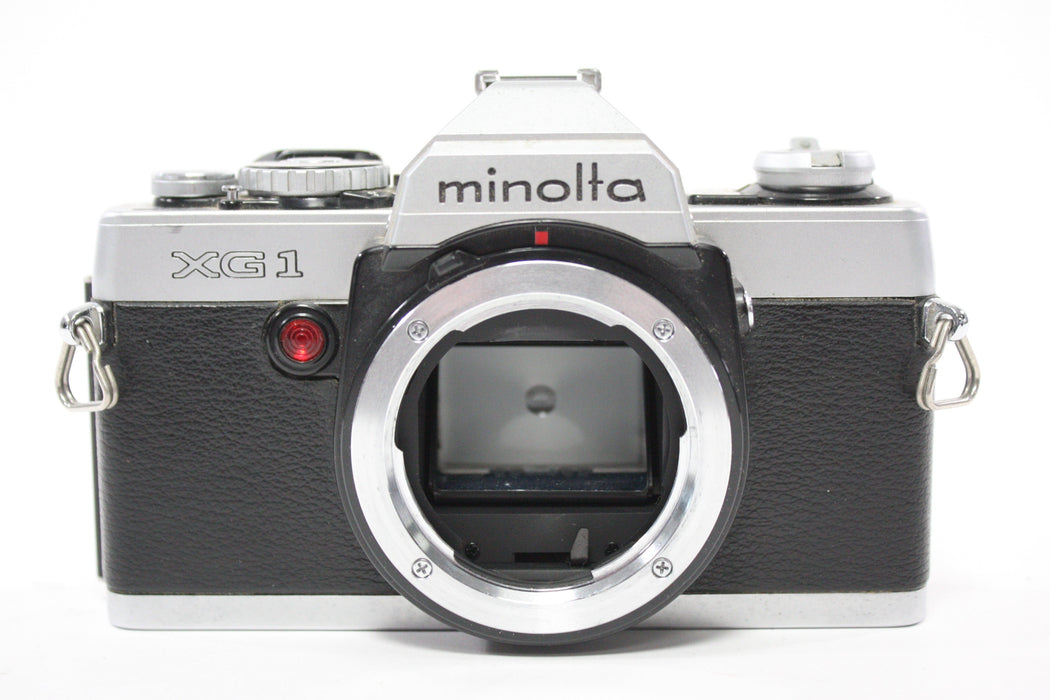 Minolta XG1 35mm SLR Camera with Soligor 28-55mm f/3.3-4.5 C/D Zoom Macro Lens