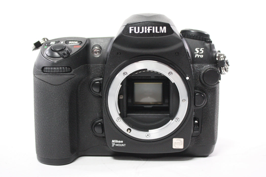 Fujifilm S5 Pro DSLR Camera Body with Nikon MB-D200 Battery Grip with Shutter Count 26,400