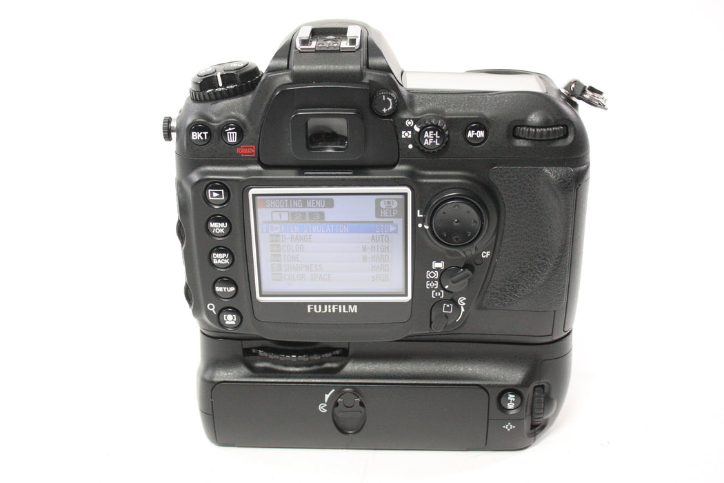 Fujifilm S5 Pro DSLR Camera Body with Nikon MB-D200 Battery Grip with Shutter Count 26,400