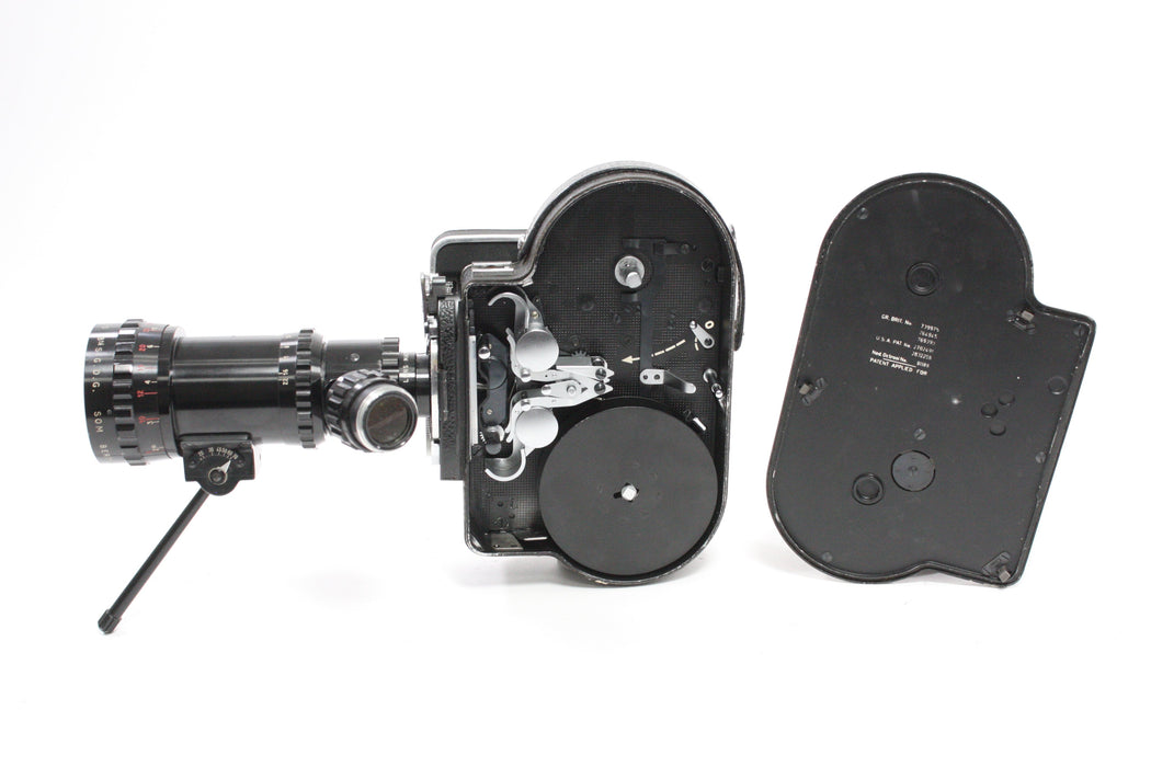 Bolex H16 Reflex 16mm Movie Camera with SOM Berthiot Pan-Cinor 17.5-70mm f/2.4 Lens