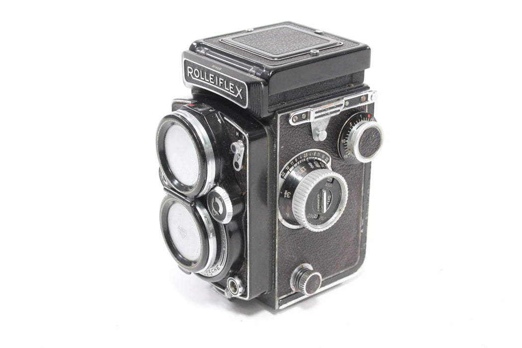 Rolleiflex 2.8 D Medium Format TLR Camera with Schneider-Kreuznach Xenotar 80mm f/2.8 Lens