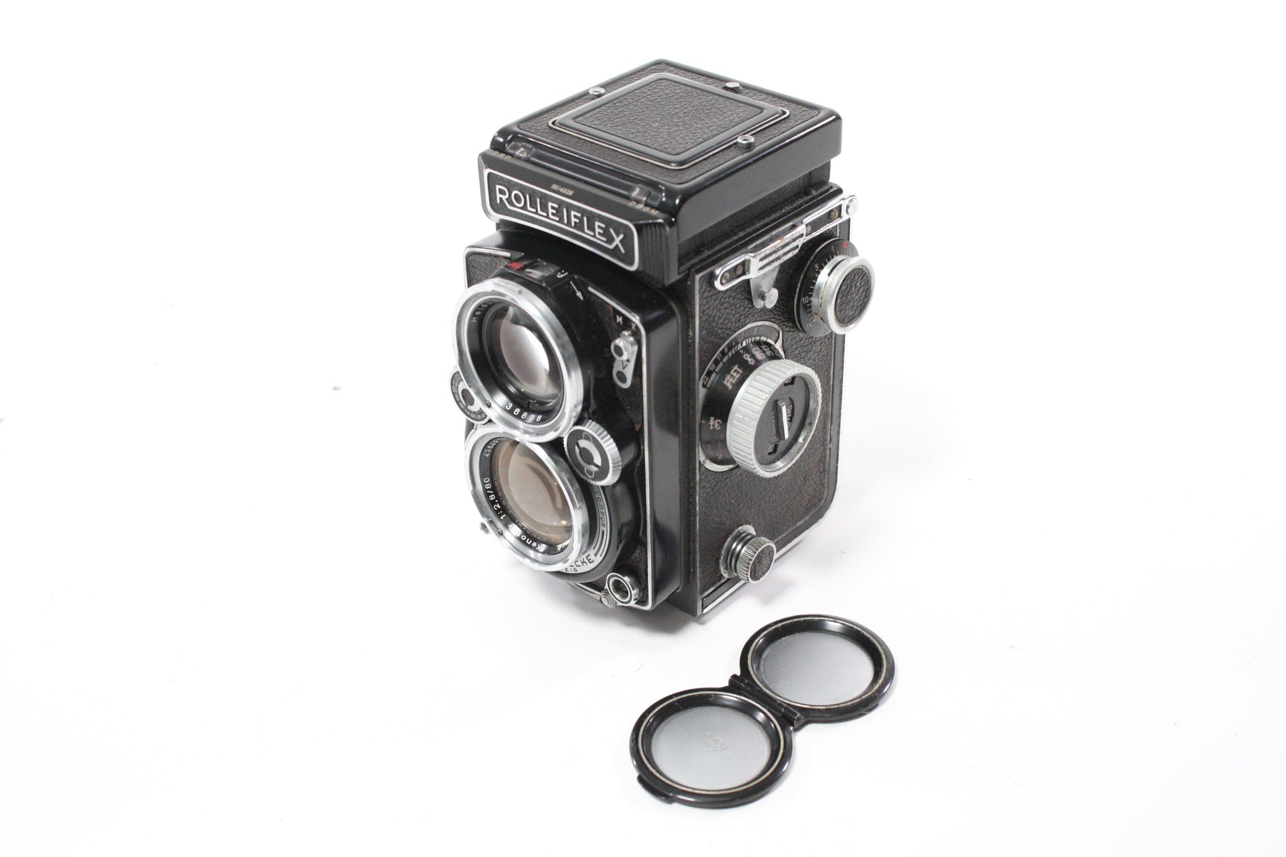 Rolleiflex 2.8 D Medium Format TLR Camera with Schneider-Kreuznach Xenotar 80mm f/2.8 Lens