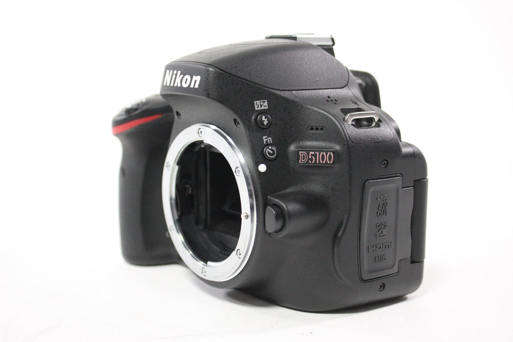 Nikon D5100 DSLR Camera with 18-55mm f/3.5-5.6G VR AF-S Nikkor Lens with Shutter Count 2,380