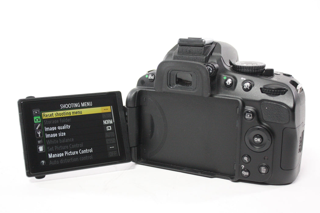 Nikon D5100 DSLR Camera with 18-55mm f/3.5-5.6G VR AF-S Nikkor Lens with Shutter Count 2,380