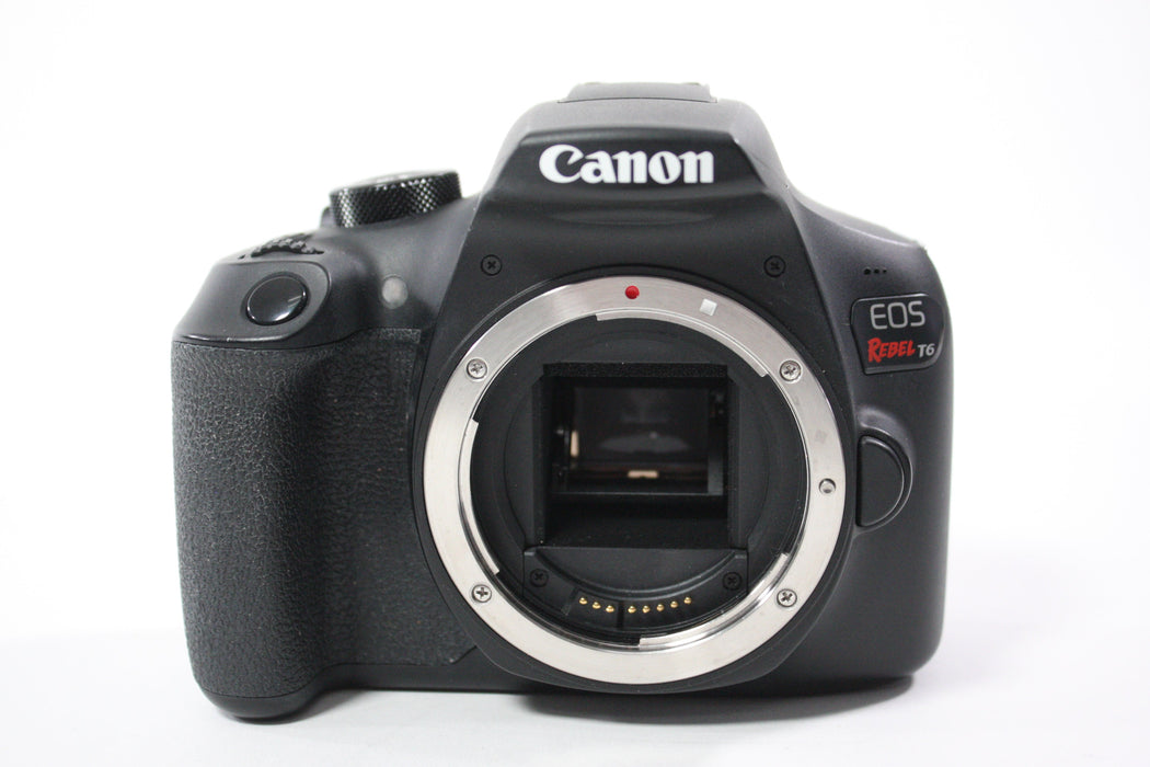 Canon EOS Rebel T6 DSLR Camera with 18-55mm f/3.5-5.6 IS II EF-S Lens With Shutter Count 5,054