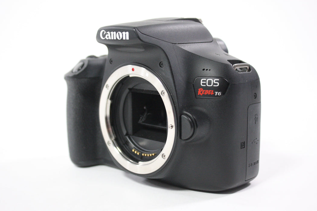 Canon EOS Rebel T6 DSLR Camera with 18-55mm f/3.5-5.6 IS II EF-S Lens With Shutter Count 5,054