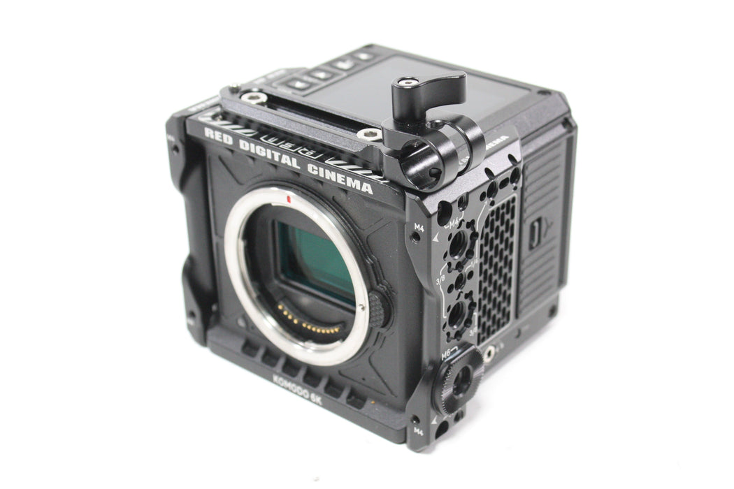 Red Komodo 6K Digital Cinema Camera with 64.9 Hours with GDU Quantum Baseplate and Apache 5800 Case