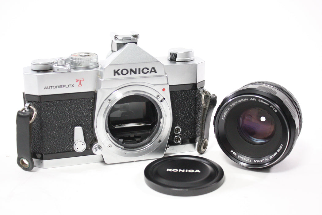 Konica Autoreflex T 35mm SLR Camera with Konica 52mm f/1.8 Hexanon Lens